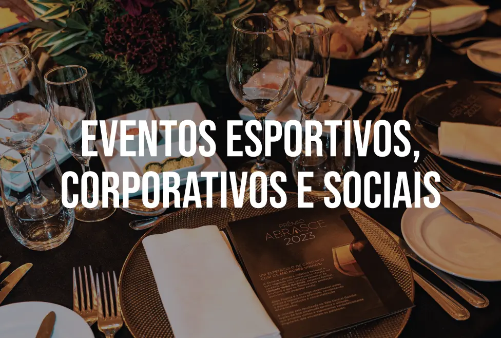 Serviço de alimentação para eventos esportivos com logística GRSA