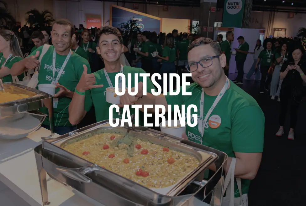 Serviço de catering externo personalizado para eventos empresariais GRSA